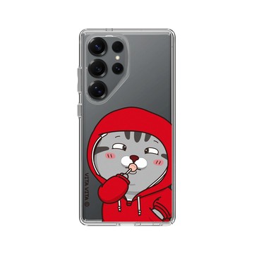 Galaxy S25 Ultra Clear 透明 - VITA VITA．塔仔是隻貓 - 吃到鬥雞眼款