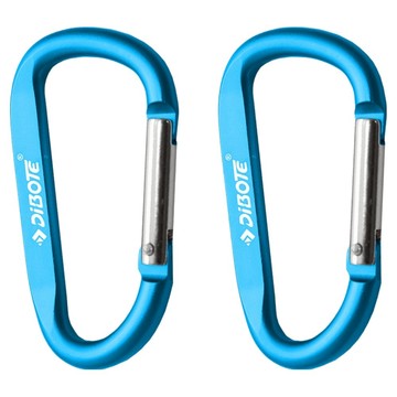 DIBOTE 迪伯特 鋁合金D型扣環登山扣 779-6  10 x 5cm  2個  顏色隨機