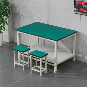 優樂悅~防靜電工作臺雙層工廠電子裝配流水線車間操作桌生產線維修工作桌