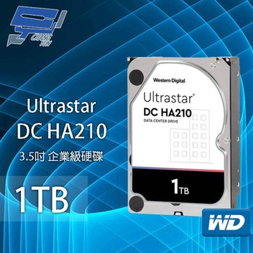 昌運監視器 WD Ultrastar DC HA210 1TB 3.5吋企業級硬碟(HUS722T1TALA604)