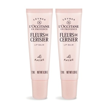 L'OCCITANE 歐舒丹 櫻花護唇膏(12ml)X2-新版-國際航空版