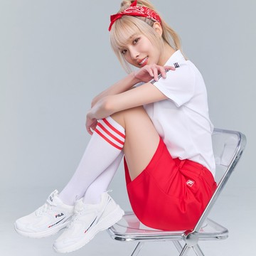 FILA BRAVO 女慢跑鞋-白 5-J025A-123