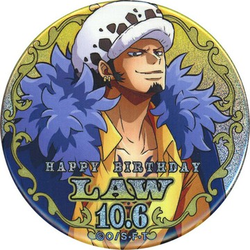 特拉法爾加?羅快樂生日閃徽章(2022)航海王One Piece麥稈店限定