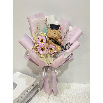 ［台灣手作］向日葵花束 太陽花束 畢業花束 教師節花束 畢業花束 花束 乾燥花花束 送禮花束 乾燥花束 向日葵太陽花