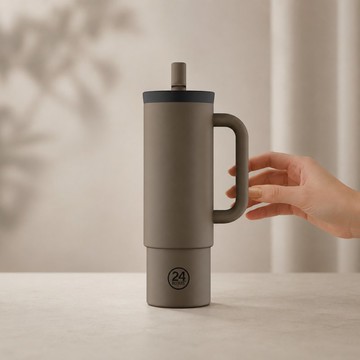 意大利24Bottles【Straw Cup 800ml】Mocha - 吸吸保冷杯
