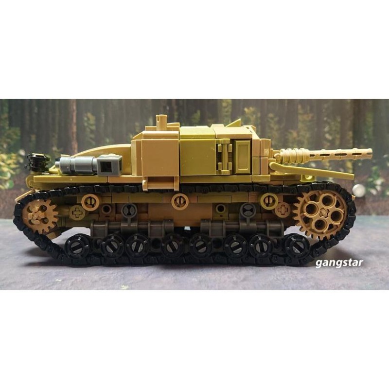 レゴ LEGO ブロック 互換 車 戦車 イタリア セモヴェンテ突撃砲 or M13