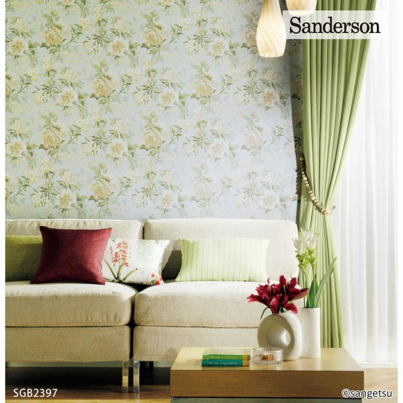 サンゲツ XSELECT 輸入壁紙 イギリス Sanderson 花柄 植物 (52cm