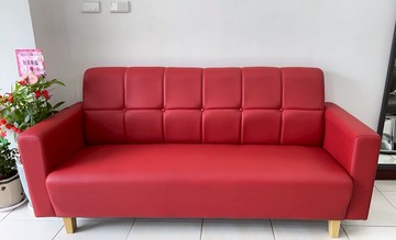 《碧玉思》皮沙發 出租套房 紅色 三人座 多色可選 工廠直營 臺灣製造 非 H&D ikea 宜家 【新生活家具】