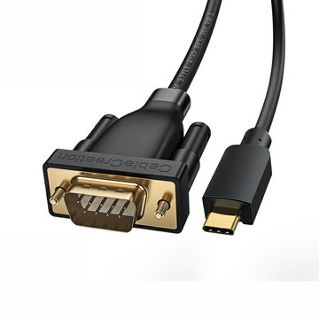 CableCreation 1m~3m Type-C轉RS232/DB9公串口線 鍍金接頭 多重遮蔽