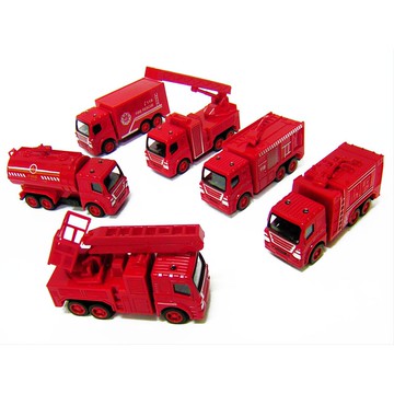 精緻 慣性 合金車 消防車/環保車/工程車 火柴盒 無回力 6入一套/200元