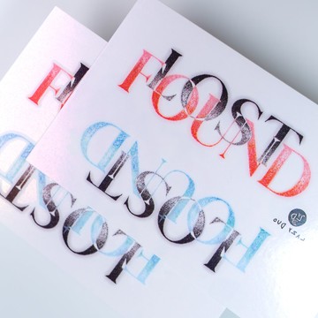 Lost & Found 尋找 平衡 星空 字體設計紋身貼紙 防水防敏刺青貼