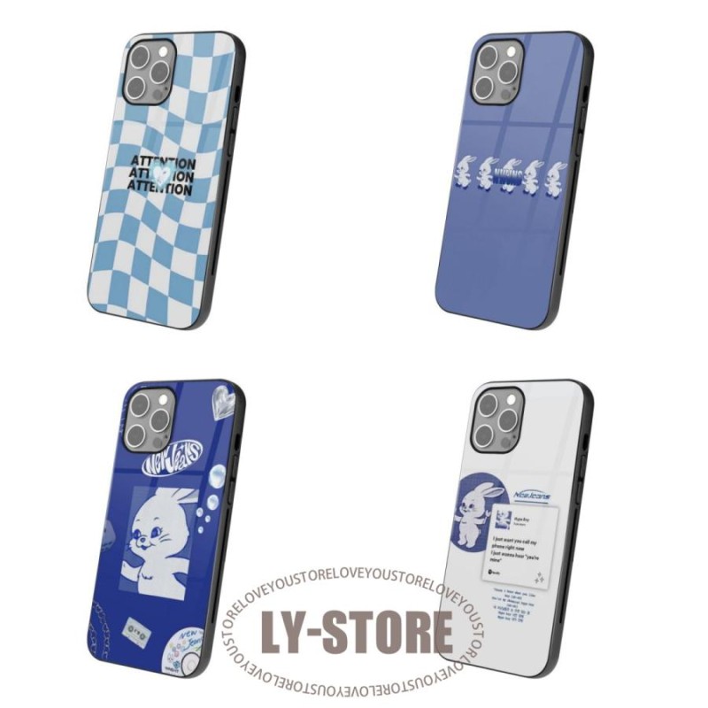 NewJeans ニュージーンス iPhone用ケース ガラス TPU 多機種対応