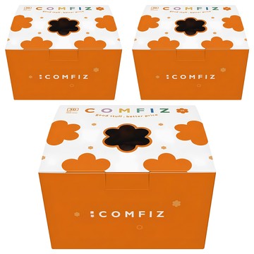 COMFIZ 康菲 兒童3D醫療口罩 3~7歲  3盒  兔兔寶貝 紫色  30片