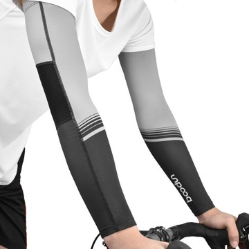 BOODUN博頓春夏新款戶外防曬袖套騎行滑板拼接款冰絲開車冰袖防滑