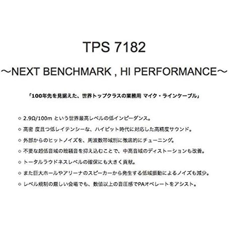 プロ業務用 タツタ立井電線 マイクケーブル m 切り売り TPS7182