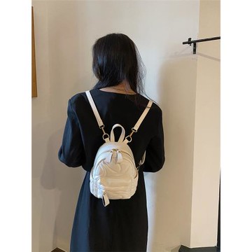 迷你雙肩包女士背包新款軟皮pu韓版百搭時尚潮流多用單肩斜挎包小