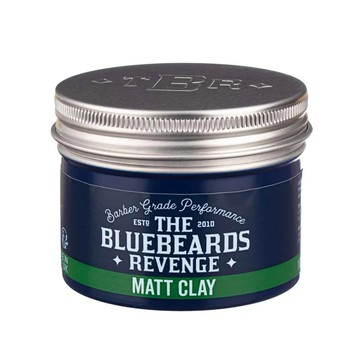 Bluebeards 藍鬍子強力定型髮泥（霧面啞光）無光澤凝土髮凝土塑型土 油頭造型髮蠟型土油頭蠟推薦matt clay