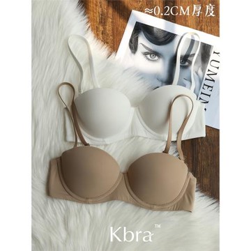 (免運)日本防下垂有軟鋼圈調整型1/2半杯內衣女無痕光面小胸聚攏文胸罩