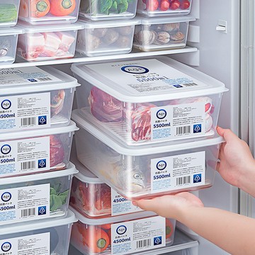 台灣熱賣冰箱冷凍室抗菌保鮮盒食品級專用雙開門冰櫃儲物整理盒食物收納盒0701 L8UR