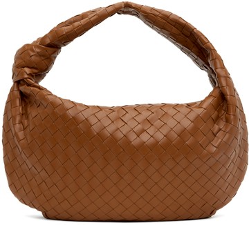Bottega Veneta 棕色小号 Jodie 单肩包