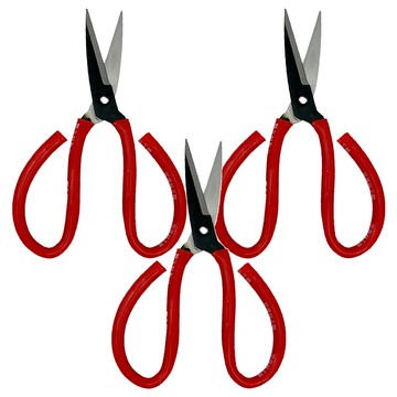 百貨King 獅王鋼製包用剪刀 8吋刀刃中碳鋼鍛輕巧握柄  3支