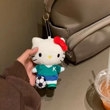 有趣的禮物🎁排球娃娃 趣味籃、足、臺、排球玩偶 交換禮物 運動系列可愛國足球kitty變裝玩偶揹包掛件個性鑰匙扣掛飾
