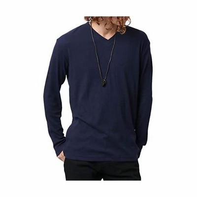 Tシャツ メンズ Vネック 無地 長袖 ネックレス 付き 通販 Lineポイント最大get Lineショッピング