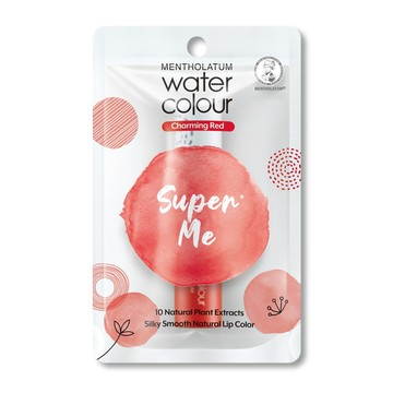 Mentholatum曼秀雷敦Water Color水彩潤唇膏-閃耀紅