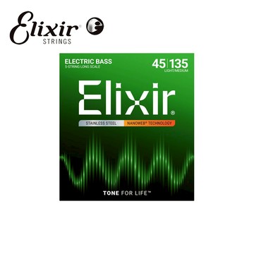 Elixir 14782 Nanoweb 薄包覆 貝斯五弦套弦 45-135【敦煌樂器】