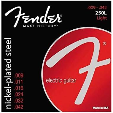 フェンダーエレキギター弦 Super Guitar Strings, Nickel Plated Steel, Ball End, 250R