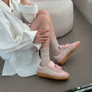 ADIDAS HANDBALL SPEZIAL 櫻花粉 燈芯絨 休閒 足弓支撐 女鞋 IG1977