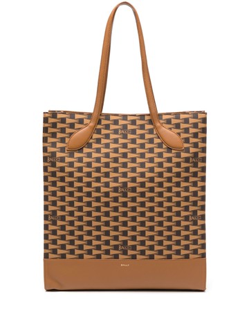Bally - Pennant leather tote bag - women - Calf Leather - One Size - Brown