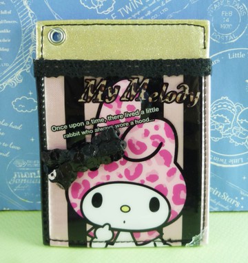 【震撼精品百貨】My Melody 美樂蒂~卡片套_粉黑條紋
