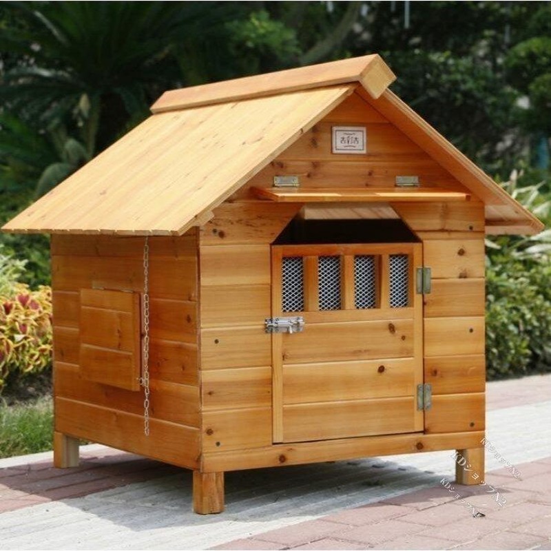 30％OFF】 新品ペットベッド実木は中大型犬小屋床ペット小屋を解体する