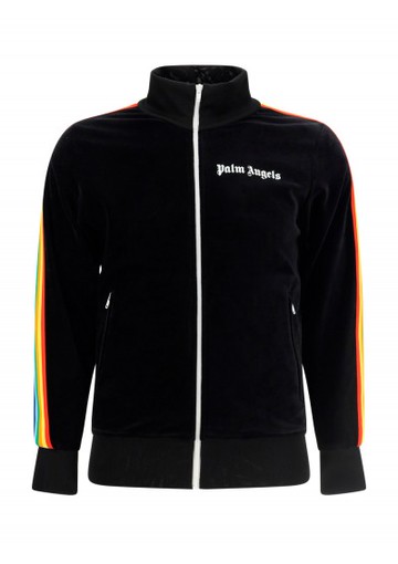 Palm Angels - Track Rainbow Sweatshirt - Mens - Black