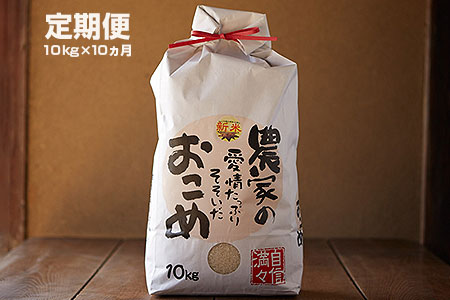 令和5年産　岩手県矢巾町　ひとめぼれ精米10kg×10ヵ月