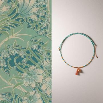 原創天然綠松石葫蘆可拆卸項鏈毛衣鏈