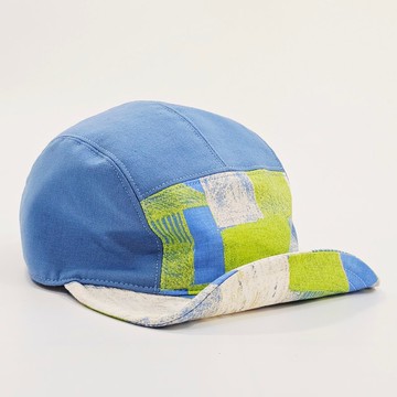 【HiGh MaLi】日系五分帽 | 可愛藍+鮮綠幾何  #雙十一#雙11#双11