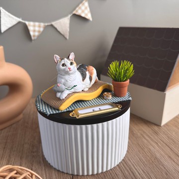 【客製全身寵物】月落屋 最愛的床床 寵物紀念罐 骨灰罐 居家擺設