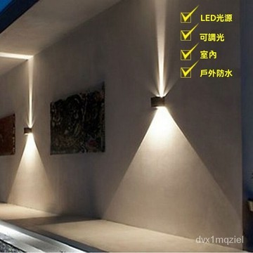 💕熱銷💕LED戶外防水壁燈室外牆燈背景燈光 過道走廊簡約燈樓梯庭院柱子燈