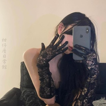 🍊台北出貨🍊Orange 可開發票 復古婚紗女手袖黑長款蕾絲手套薄款女高級感辣妹性感純欲復古拍照