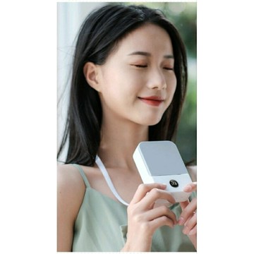 掛脖風扇 懶人無葉USB 掛數顯靜音 桌面大風力小風扇 歐盟 美規安規