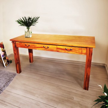 【吉迪市100%全柚木家具】RPDE002 柚木經典三抽設計書桌 桌子