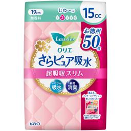 Kao Laurier Sara Pure Super Absorbent Slim 15cc 50 sheets