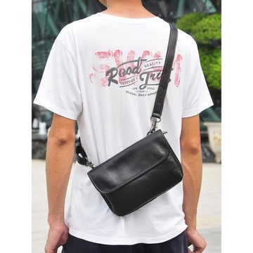 度繽斜挎包男款高級感高顏值閑運動風真皮男士斜挎包2026新款時尚