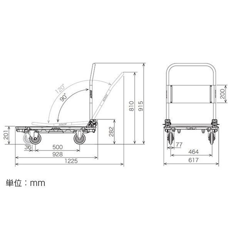 激安 Joshin webヤザキイレクター 運搬台車アクロス 静音キャスタータイプ サンドカーキ ACROS SC-9060CA SKH 返品種別A 