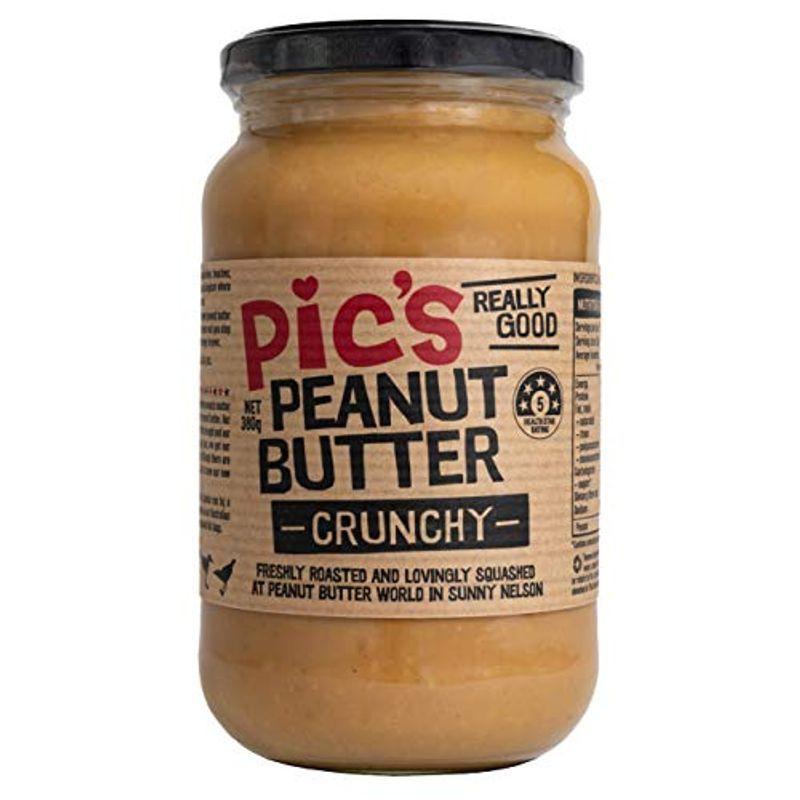 Pic’s Peanut Butterピックスピーナッツバター (あらびきクランチ-Crunchy-, 380g)