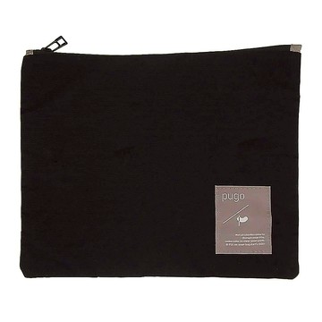 pugo 噗果 Mini隨身袋 附背帶 50g 寶特瓶回收紗 環保無毒染劑  25 x 24cm  酷黑  1個