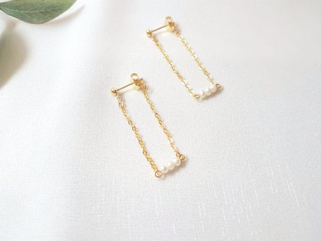 鞦韆 ‧ 珍珠 耳環