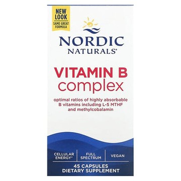 Nordic Naturals, 維生素 B 複合物，45 粒膠囊